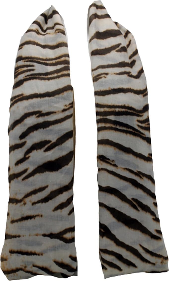 Tijger Print Sjaal Bruin-Beige