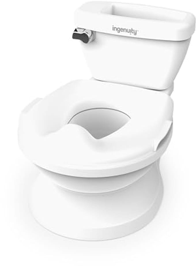Realistische Potty Training Toilet met Flushing Geluid en Splash Guard