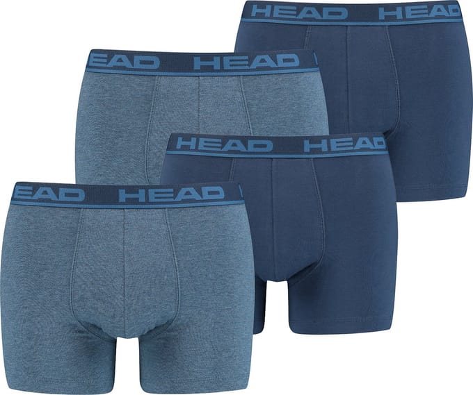 BOXERS Set van 4 hoofd-basisboxerbroeken voor heren, ondergoed, ondergoed
