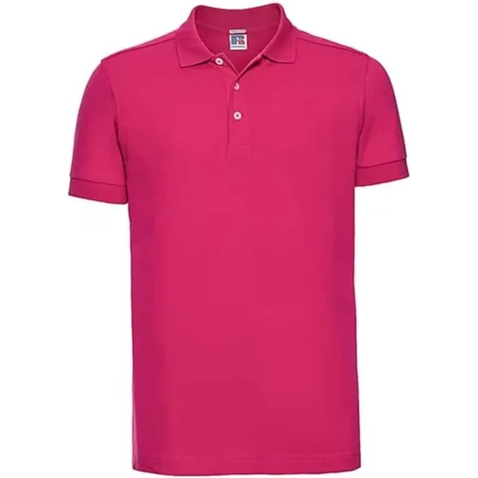 Men's Stretch Poloshirt 'Russell' White - M