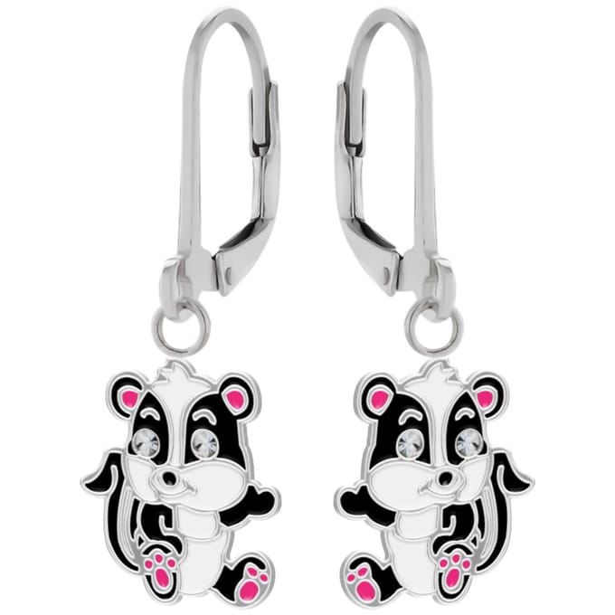 WeLoveSilver oorhangers - zilver - das met kristalogen