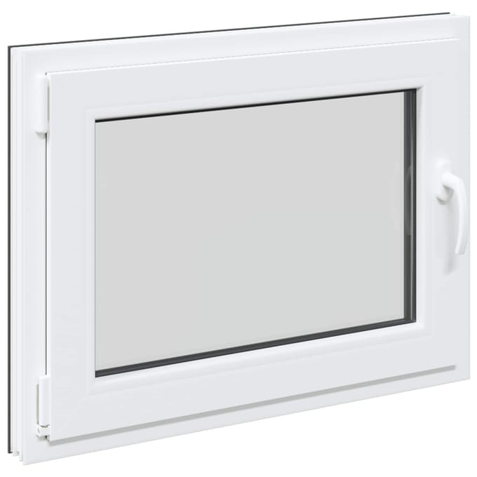 vidaXL - Kleur - binnenkant - kelderraam - Wit - RISOR - 80 - x - 60 - cm