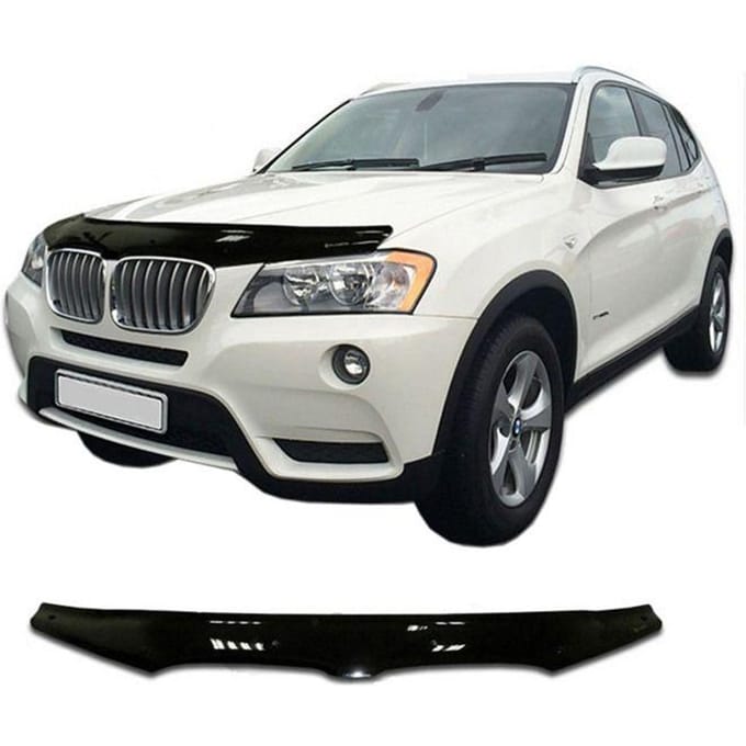 SCOUTT | Motorkapbeschermer Deflector Voor BMW X3 F25 2010-2018, Aerodynamisch, Eenvoudige Montage, Geen boren Vereist