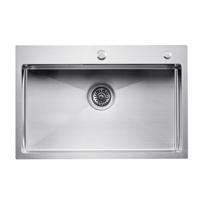 68cm Keuken Spoelbak Topmontage Enkele Kom Drop-In Spoelbak Roestvrij Staal Bar