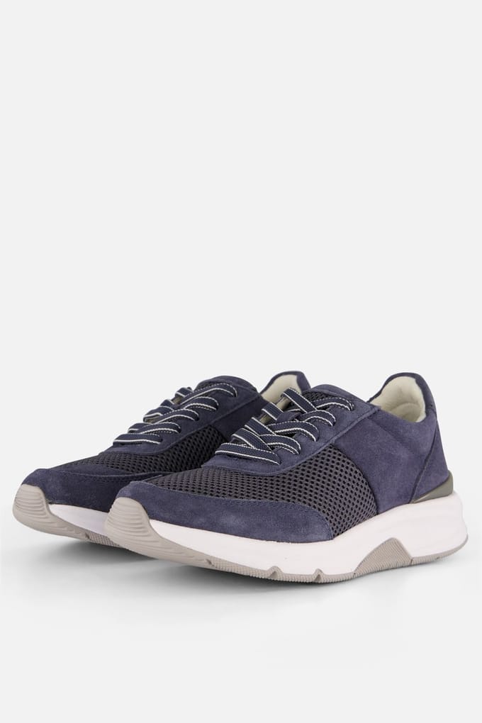 Gabor Rollingsoft Sneakers blauw Su�de