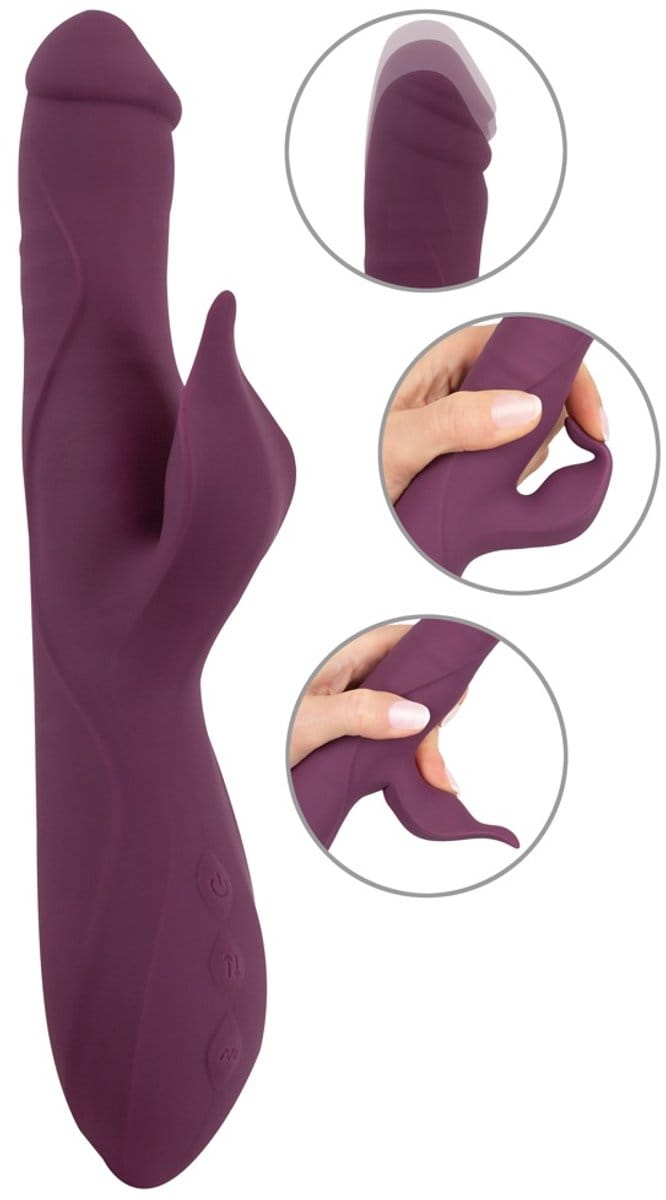 Javida 3F vibrator stotend - Lila - 25.0 - 26.3 cm