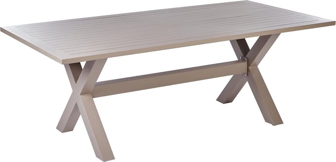 CASCAIS - Tuintafel - Taupe - 105 x 200 cm - Aluminium