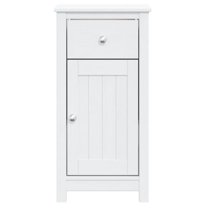 vidaXL - Badkamerkast - BERG - 40x34x80 - cm - massief - grenenhout - wit