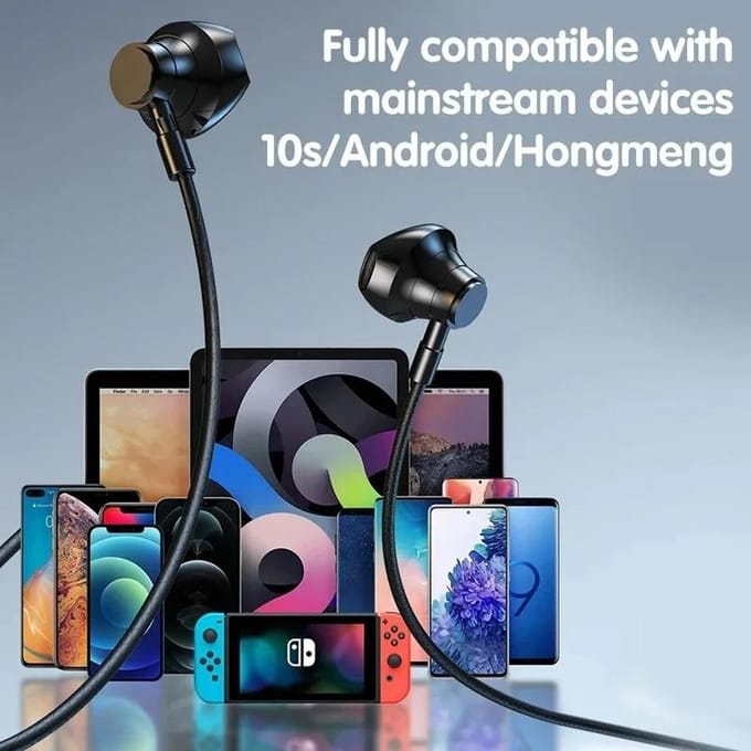 Écouteurs Tour de Cou Sans Fil Écran HD Bluetooth 5.4 Casque HiFi Stéréo Écouteurs de Sport Étanches Support Carte TF