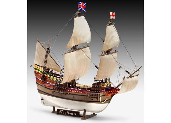 Revell Modelbouwpakket Militaire voertuigen - 05684 Mayflower - 400th Anniversary - Gift Set Plastic - 1:83 - Modelbouw