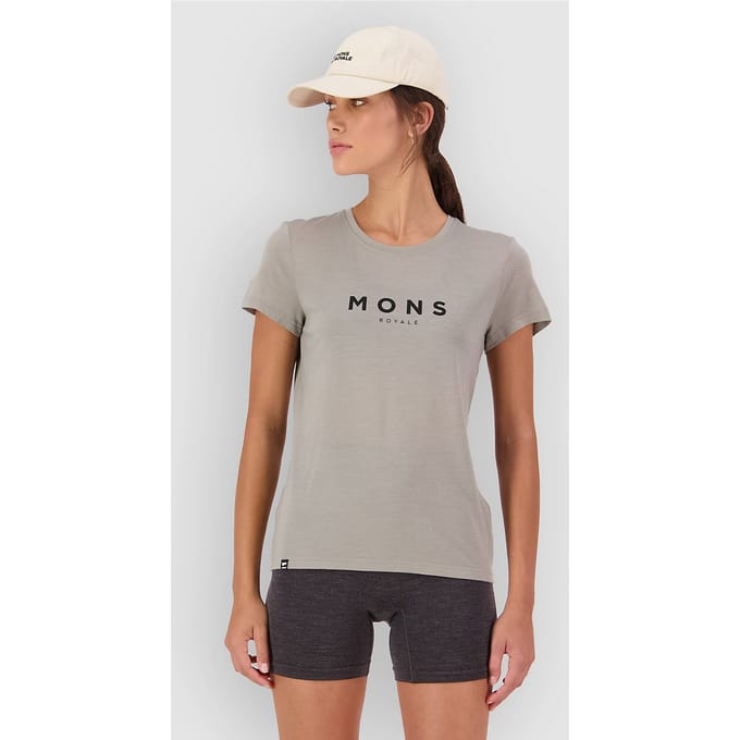 Mons Royale Icon Merino Classic T-Shirt grijs