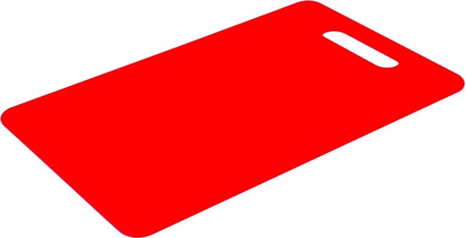 Excellent Houseware Snijplank – Kunststof – 38x28 cm – Rood – Keuken