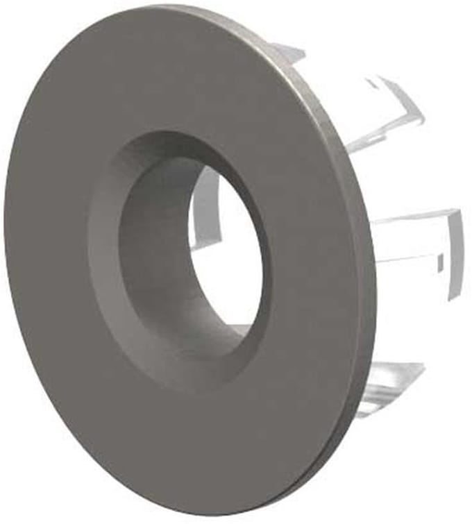 IVY Toebehoren Overloopring Geborsteld metal black PVD