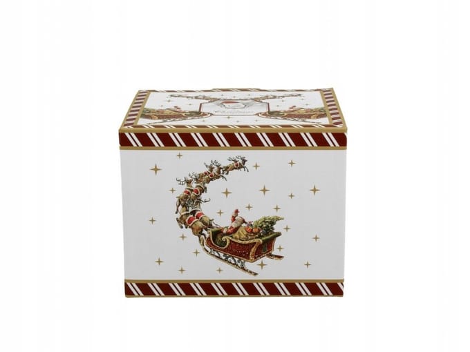 Duo Kerstman op Slee Mok - 430 ml Porselein