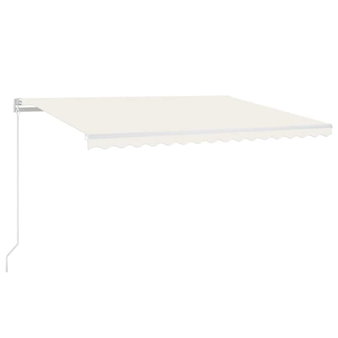 vidaXL - Luifel - automatisch - uittrekbaar - 450x300 - cm - crèmekleurig