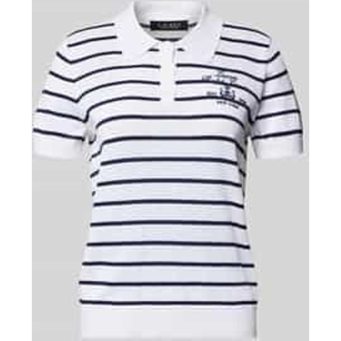 Gebreid shirt met Polokraag Model 'NATRISSA'
