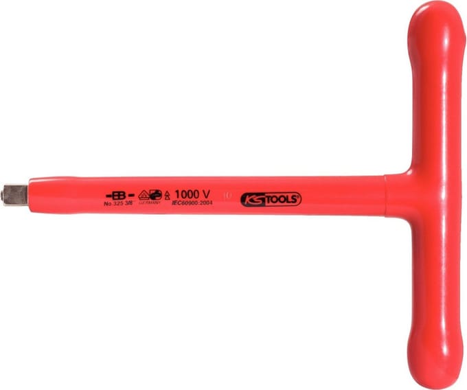 T-greep Opzetsleutel 3/8 inch met Veiligheidsisolatie 200 mm