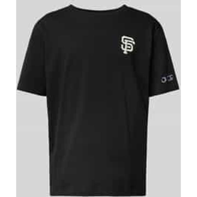 T-shirt met labeldetail