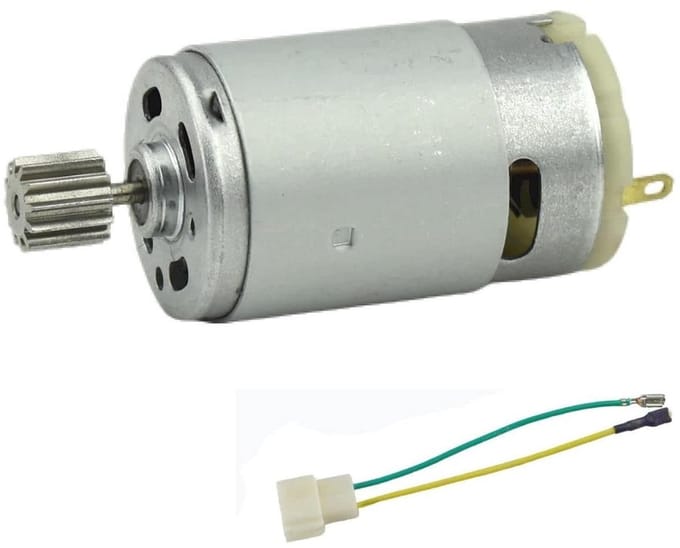 Elektromotor - Hobby motor - Modelbouw aandrijving - 12 versnellingen - DC 6V - Metaal