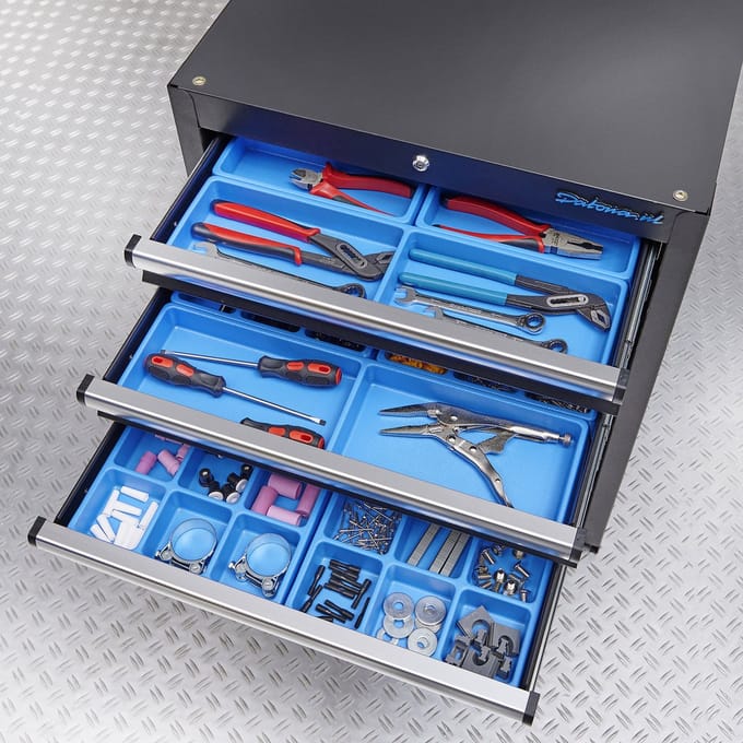 Datona® Vakverdeling set 3 laden voor gereedschapskast