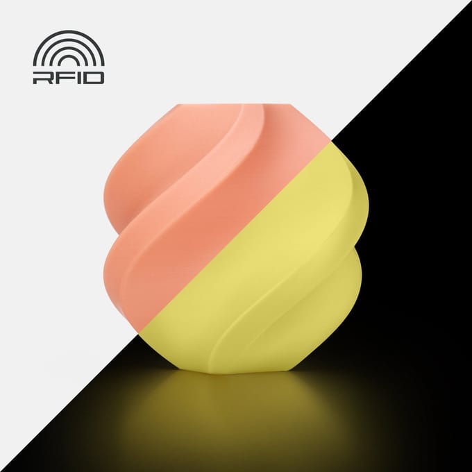 Bambu Lab PLA Glow Glow Orange met spoel 1.75mm
