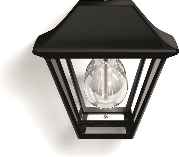 Philips Alpenglow wall lantern black 1x42W 230V