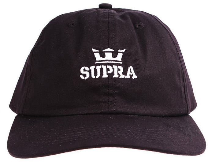 Supra - Unisex - Crown Icon Slider Cap - Zwart