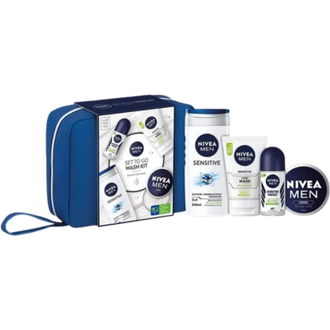 Nivea Men Set To Go Wash Kit Cadeauset – 5 stuks