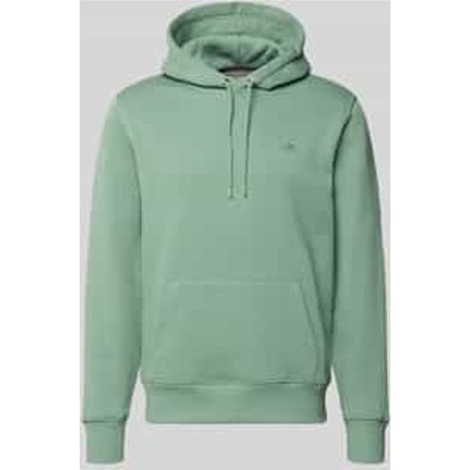 Gant Trui Shield Hoodie Subtle Logo Surplus Mint / male