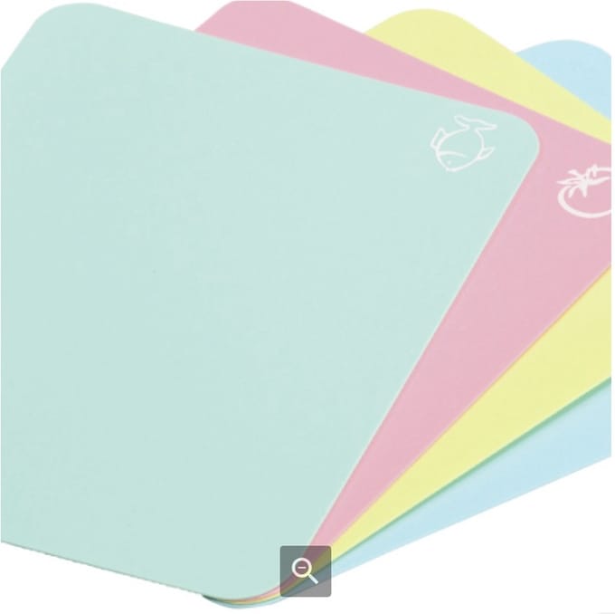 Flexibele Snijmat, 4-delig, 38x30x0.2cm, 4 kleuren(pastel), Kesper