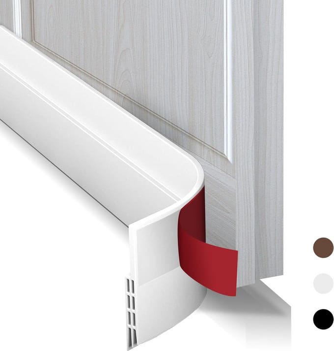 Tochtstopper Deuren - Afdichtstrip Deur - Wooncomfort Verhogen - Zelfklevend Systeem - 400cm Lengte - Wit