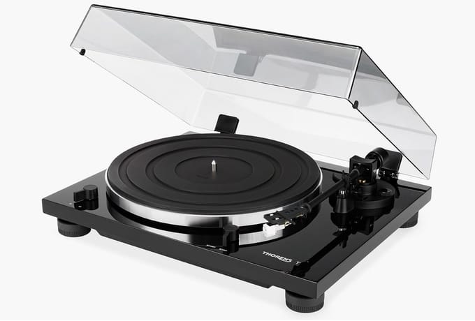 Thorens TD 201 zwart Platenspeler