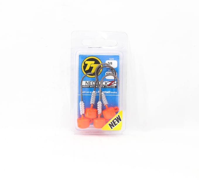 Têtes plombées Tackle Tactics TT Nedlockz HD Orange 3/8 oz 5/0H 4/paquet (7793) white