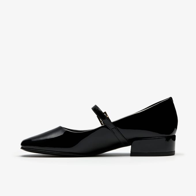 Seren30 Gespschoenen Zwart Patoen