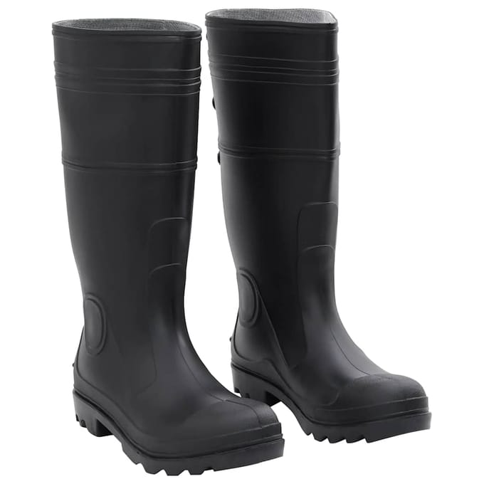 vidaXL Regenlaarzen maat 43 PVC zwart