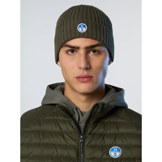 North Sails Muts Geribbeld breisel met fleece voering