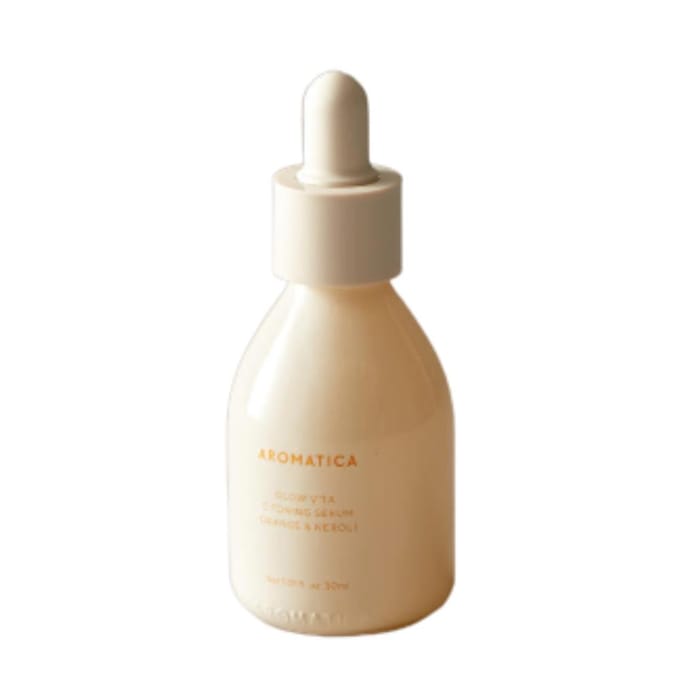 AROMATICA Sérum Tonifiant Glow Vita C Orange & Néroli 30ml Essence Éclaircissante à la Vitamine C brown