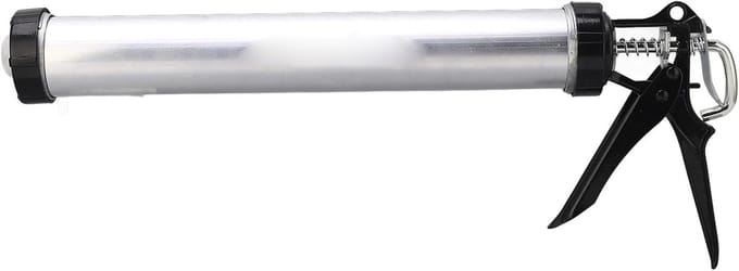 Kitpistool Aluminium - Kitspuit - Afdichten en lijmen - Grote capaciteit - 600ml - Zilver