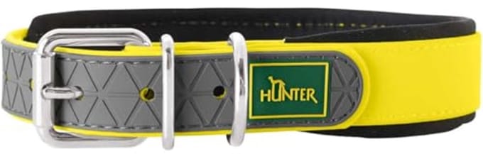 Comfortabele halsband met zacht neopreen - 45 cm - Neongeel