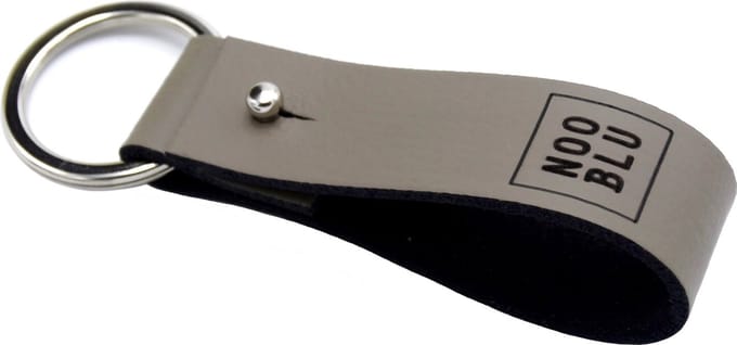 NOOBLU KEY SLING Classic sleutelhanger - Senso leer - Clay grey