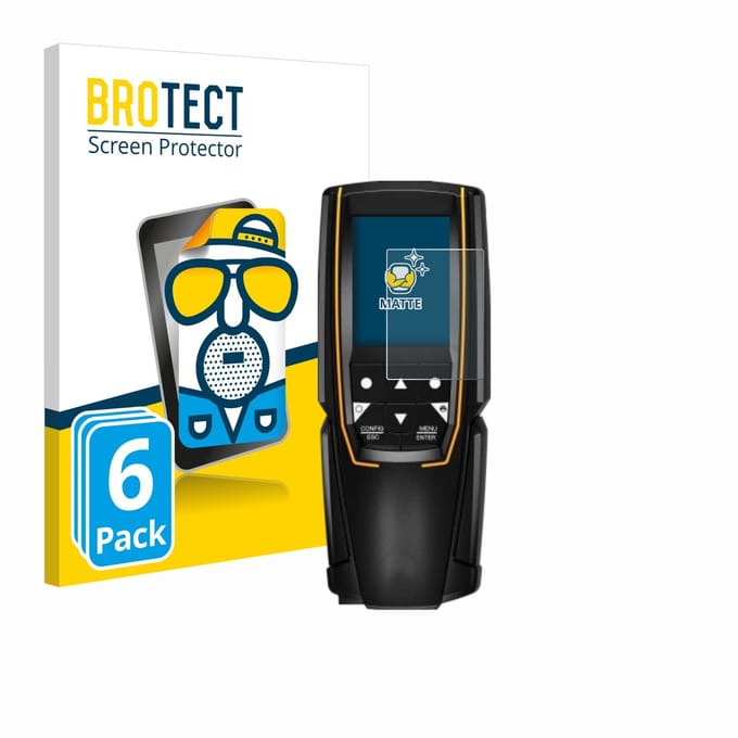BROTECT - Screenprotector voor Testo 310 (2. Gen.) - Folie Beschermfolie matte 6 Stuks