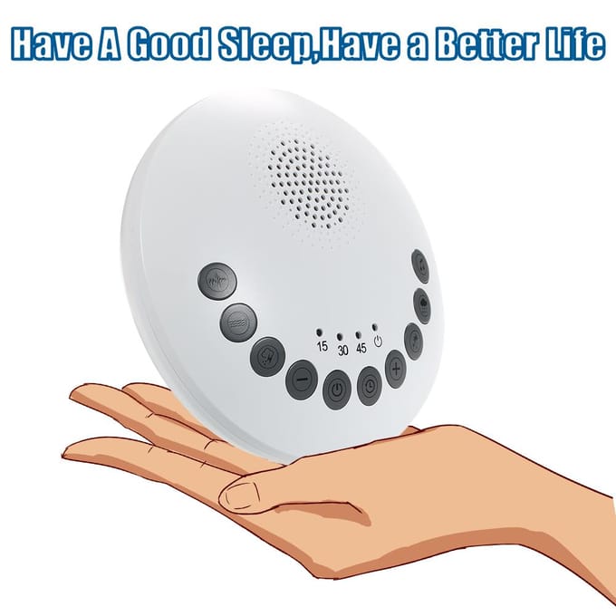 White Noise Sound Machine Slaapgeluidtherapie Machine 6 Rustgevende geluiden HOT wit