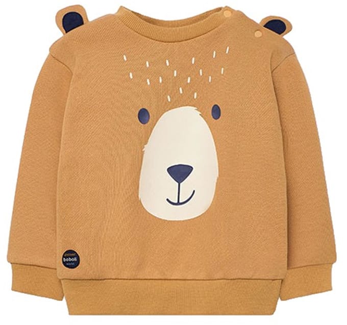 Boboli Fleece Sweatshirt Bruin 6 Years Jongens