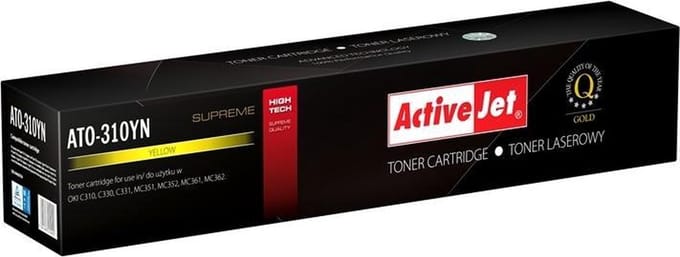 ActiveJet ATO-310YN toner voor OKI-printer; OKI 44469704 Vervanging; Opperste; 2000 pagina's; geel.