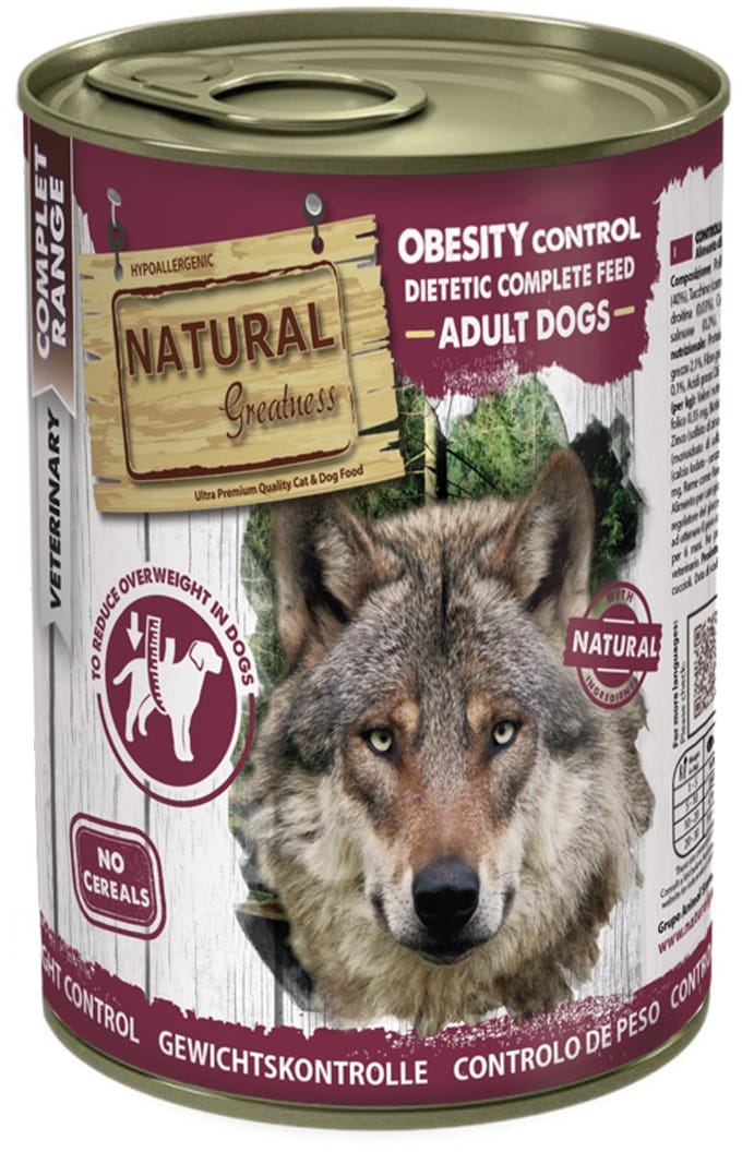 Natural Greatness - Vet - Dog - Wet - Obesity Control Diet - 6 X 400 Gr