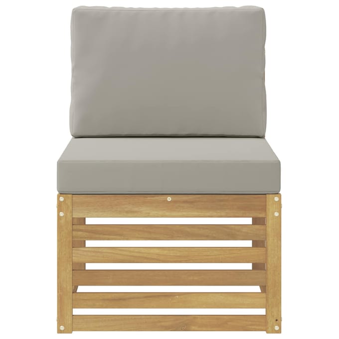 vidaXL - Buiten - Midden - Sofa - Massief - Acacia - Hout - Wit