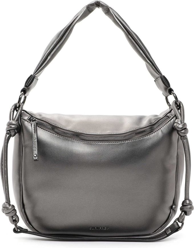 SURI FREY Schoudertas Glory Beutel Darksilver Zilverkleurig