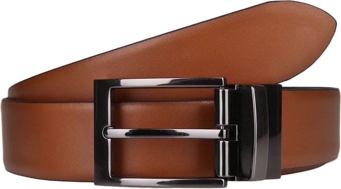LLOYD Leren Riem 2 in 1 Reversible Belt W80 Black / Cognac Zwart Bruine