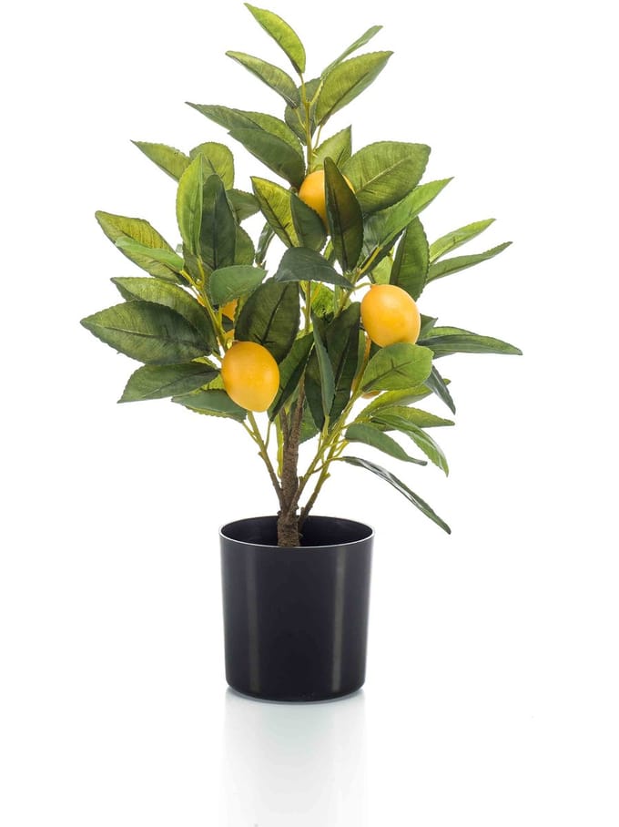 Emerald - Kunstboom citroen 40cm - Kunstplant voor binnen