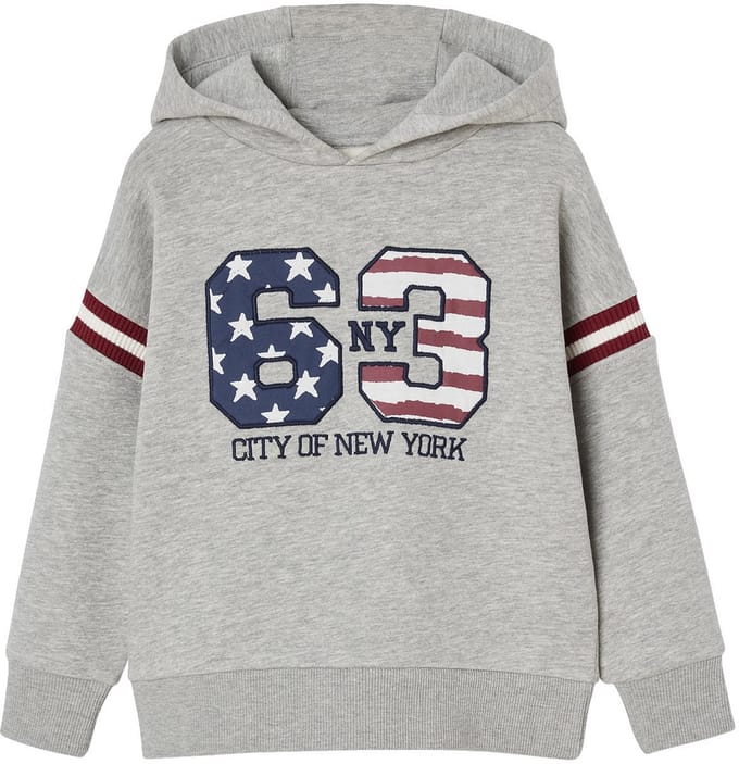 Vertbaudet Sweater met capuchon met print aan de voorkant voor jongens